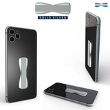 Solid Silver Phone Grip by LoveHandle - A Universal Grip for Most Smartphones and Mini Tablets